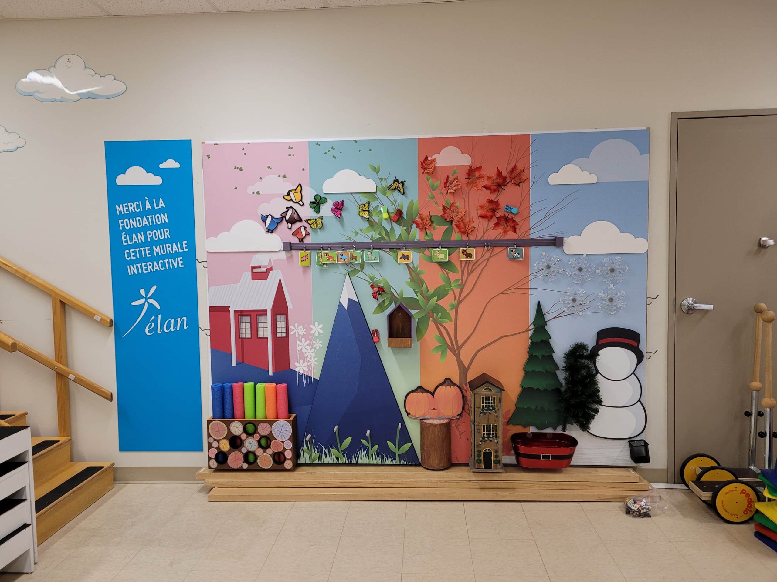 Murale interactive • Installation Portneuf